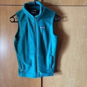 Columbia Turquoise Sleeveless Fleece Vest